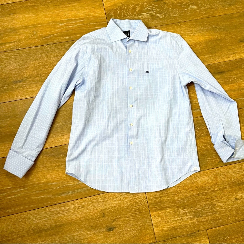 PEDRO DEL HIERRO US 44 UK XL MEN’S S/S TAILORED FIT NON IRON SHIRT SLIGHTLY USED